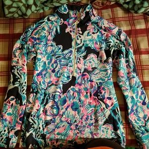 EUC Size XS  Bright Navy Caught Up Popover